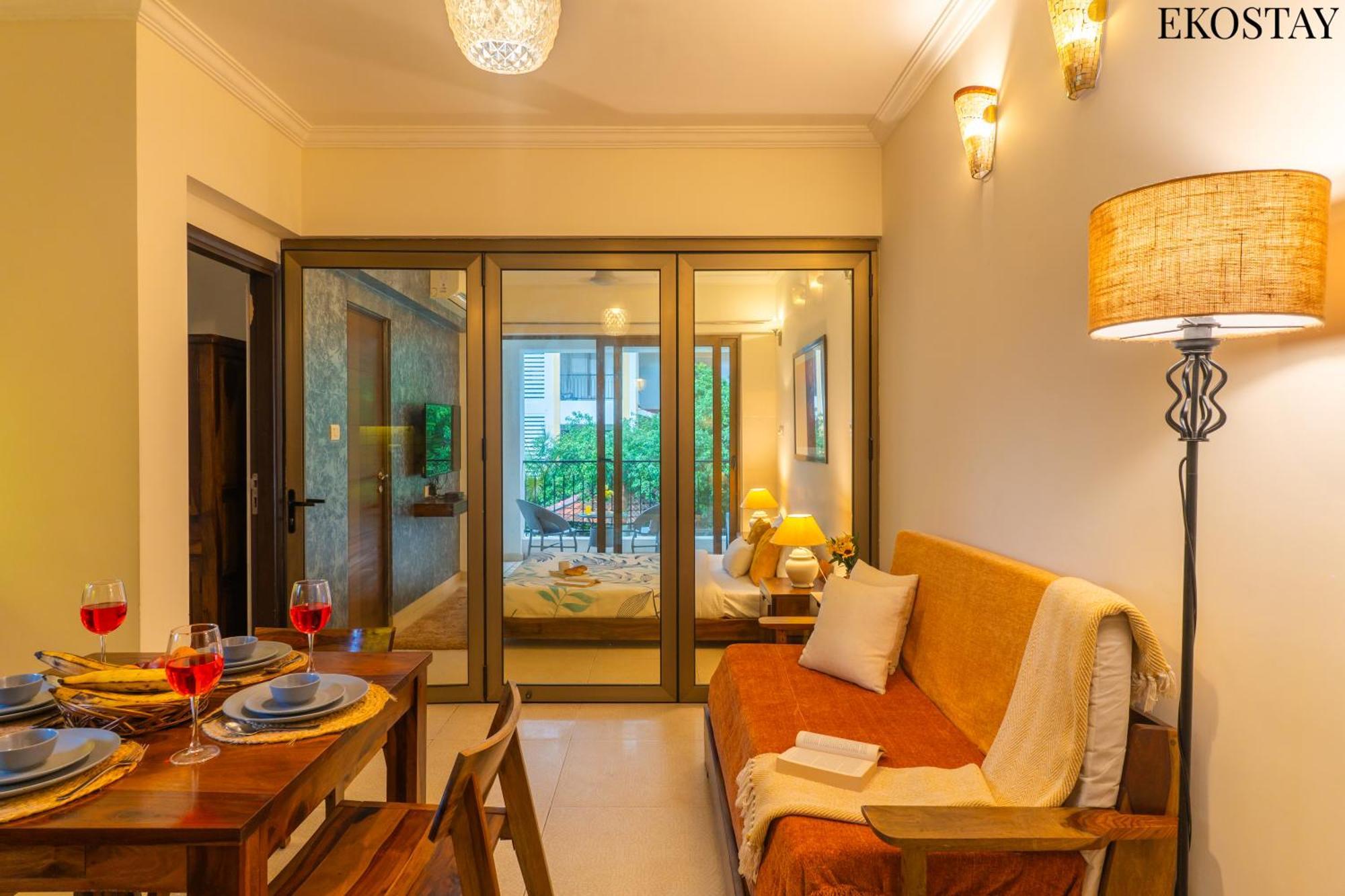 Ekostay - Belvedere Apartment Candolim Esterno foto